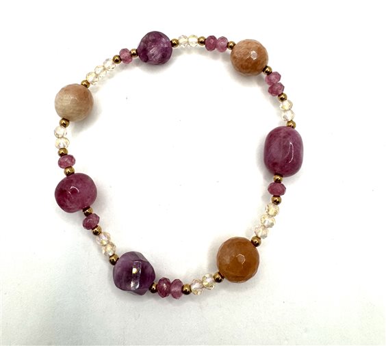 Bracciale Domar Donna Bracciali pietre naturali in Lega metallica Ametista BRLE-31-280 - BRLE-31-280